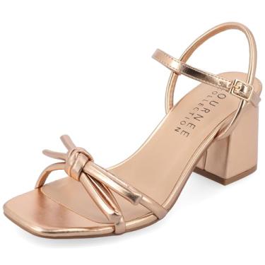 Imagem de Journee Collection Womens Meryl Tru Comfort Foam Light Puff Strap Sandals Champagne 9.5 Medium WOMENS US