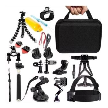 Imagem de Kit de acessórios para câmera  com selfie stick e muito mais