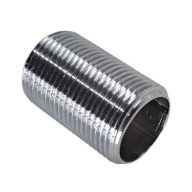 Imagem de Niple Corrido Resistente Latão Rosca 3/4 Cromado