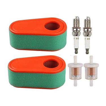 Imagem de SGBTB Filtro de ar filtro de combustível vela de ignição para 5419 33084 Craftsman Professional Series 775 775EX 800 800E Toro Time Master Trator cortador de grama (pacote com 2)