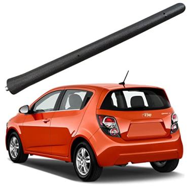 Imagem de Antena de borracha para Chevy Sonic (2012-2020), antena de recepção premium Chevrolet Sonic Radio – à prova de lavagem de carro, substituição interna de mastro de antena de bobina de cobre de 16 cm