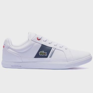 Imagem de Sapatênis Lacoste Europa Masculino Branco Azul Original