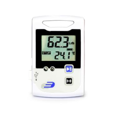 Imagem de Data Logger Log 110 Temperatura e Umidade Sensor Interno -30 até 70ºC com Entrada para Sonda Externa - Incoterm