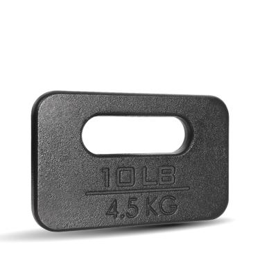 Imagem de Yes4All Placa de ferro fundido, placa ponderada para ciclismo, balanços, agachamento, treinamento de força, treino fitness e exercícios domésticos - 4,5 kg
