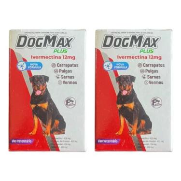 Imagem de DogMax Plus - Ação 4 em 1 - Remédio para pulgas, carrapatos, vermes e sarna 8 Comprimidos 60kg