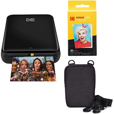 Imagem de KODAK Step Wireless Mobile Photo Mini Impressora colorida (preto) Pacote Go