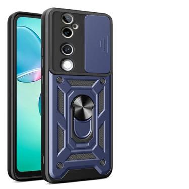 Imagem de Kukoufey Capa compatível com Vivo V40 5G, com capa de lente de câmera deslizante compatível com Vivo V40 Pro 5G V2347 / V40 5G V2348 / S19 Pro 5G capa azul
