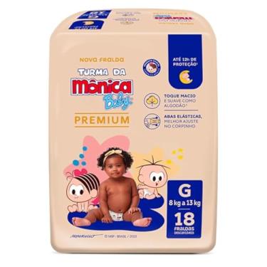 Imagem de Turma da Mônica Baby Premium Jumbo G 18 Unidades