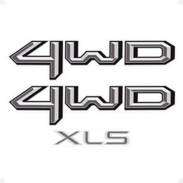 Imagem de Kit Adesivos Compatível Ranger 2024 Xls 4WD Cinza - Genérico - SPORTIN