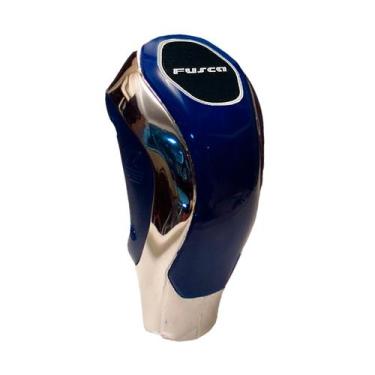 Imagem de Bola de câmbio kadman resinado fusca azul-cromada - Shekparts