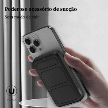 Imagem de Carregador portátil sem fio, dobrável 10000mAh Power Bank 15W de carre