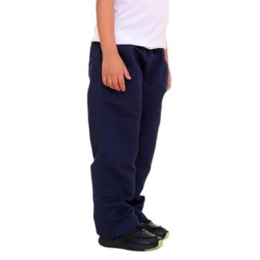 Imagem de Kit Com 3 Calças Infantil De Tactel Uniforme Escolar Menino - Repeliqu