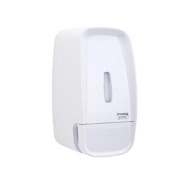 Imagem de Saboneteira Dispenser Porta Sabonete Líquido Compacta Branca Invoq 600