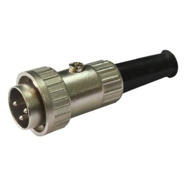Imagem de Conector Circular Macho 3 vias 5A Metaltex