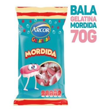 Imagem de Bala De Gelatina Pct 70g - Mordida 7belo Plutonita Unicornio - Arcor