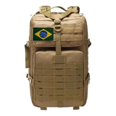 Imagem de Mochila Grande Para Curso Militar 50 Litros + Patch Aleatorio - SHOP A