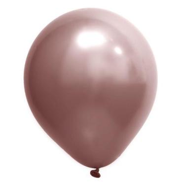 Imagem de Balão de Festa Redondo Profissional Látex Cromado - Cores - 12" 30cm -