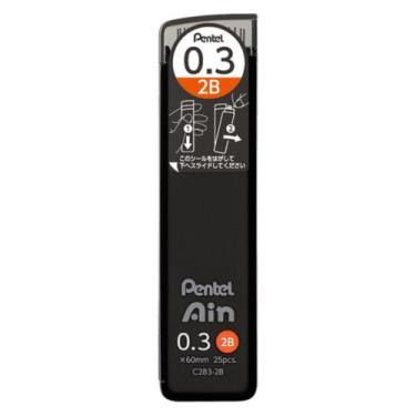 Imagem de Tubo Mina Grafite Ain Stein 0.3Mm 2b com 25 Unidades - PENTEL