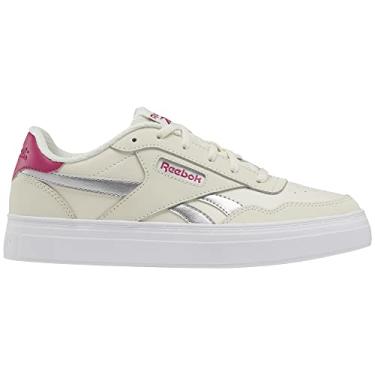 Imagem de Reebok Tênis feminino Court Advance Bold, Giz/Seprpi/Prata Metálico, 39