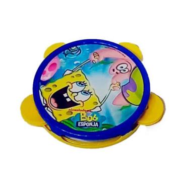 Imagem de PANDEIRO BOB ESPONJA - Samba de brincadeira - Royal Toys, Azul