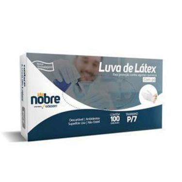 Imagem de Luva de Látex Nobre Tamanho:P/7 - 100 Unidade - Latex