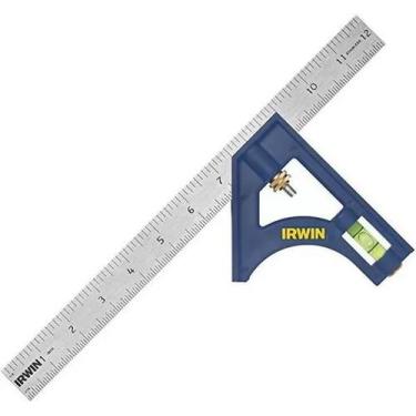 Imagem de Esquadro Combinado Régua Profissional 12" 305mm Irwin 1884635 - IRWIN 