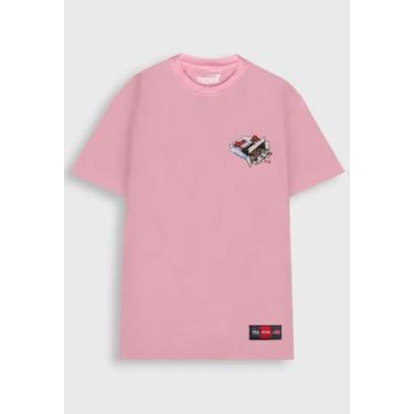 Imagem de Camiseta Streetwear Prison Cereal Box, EXG, Rosa