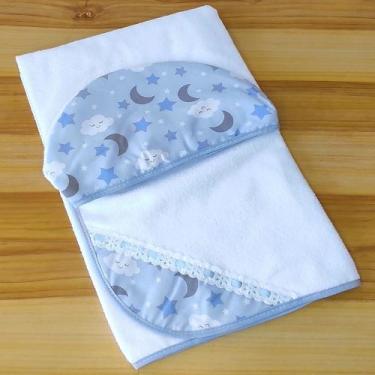 Imagem de Toalha de Bebê modelo Luxo felpuda e forrada com capuz estampado - BRA