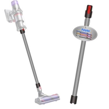 Imagem de Pulyibo Varinha de extensão para tubo Dyson, peças de substituição para aspirador de pó Dyson Stick V15 V11 V10 V8 V7, varinha de substituição para varinha de liberação rápida 71 cm (cinza)