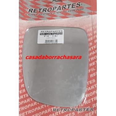 Imagem de Lente Retrovisor Honda Fit 2014-2019, Vidro Esquerdo, Lado Motorista, Sem Base