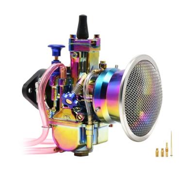 Imagem de Carburador colorido PWK de 26 mm com coletor de admissão filtro de ar kit de jato principal universal adequado para 2T/4T Pit Dirt Bike Scooter Motocicleta Ciclomotor Off Road ATV UTV Go Kart (26 mm)