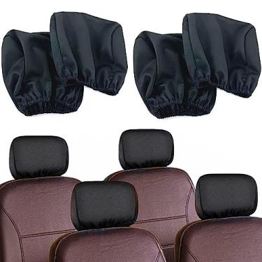Imagem de Moyishi 4 peças de capas universais de poliéster preto protetor de capa para carros, caminhões e monitores de DVD TV