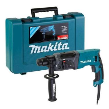 Imagem de Martelete Combinado Rotativo Rompedor Makita HR2470 SDS-Plus 800W 220V