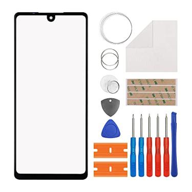 Imagem de Duotipa Substituição da tela de vidro frontal compatível com LG Stylo 6 de 6,8 polegadas, tela de vidro da lente externa frontal para LG Stylo 6 LMQ730TM LM-Q730TM com ferramentas - sem tela LCD e