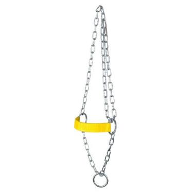 Imagem de Cabresto de Corrente e Regulagem para Bezerro SV5424 - Amarelo - Selar