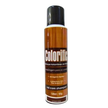 Imagem de Maquiagem Para Cabelo Colorific Castanho Médio 120ml - Aspa