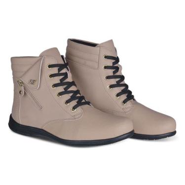Imagem de Bota Feminina Polo Prince By New Step  Sola De Borracha, Nude, 38