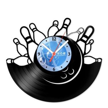 Imagem de Relógio De Parede Disco Vinil Jogos e Games - Strike Boliche - VJG-017