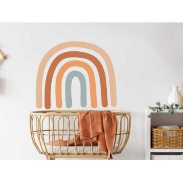 Imagem de Adesivo De Parede Arco Íris Cabeceira De Cama Tamanho G - Adesivo Kigr