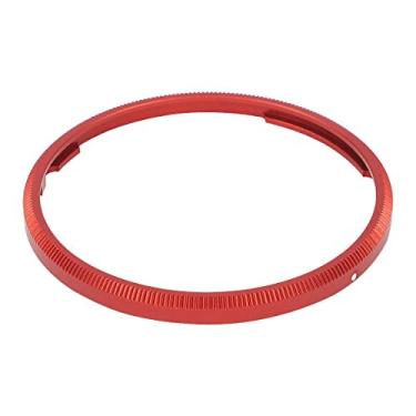 Imagem de Anel adaptador de lente de anel decorativo de metal Haoge para câmera RICOH GR III GRIII GR3, Ring Cap (Red)