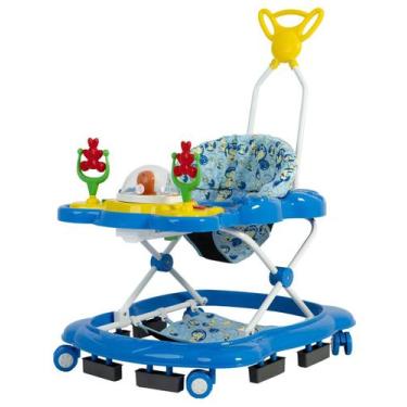 Imagem de Andador musical megaluxo infantil azul jumbobaby