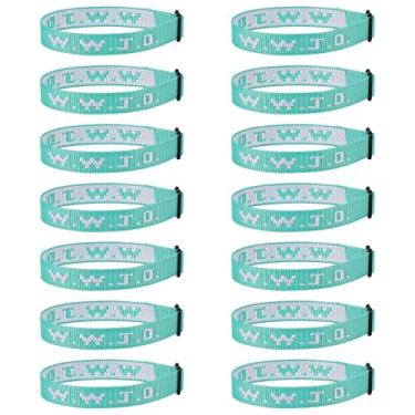 Imagem de 14 pulseiras cristãs WWJD para mulheres e homens, pulseiras WWJD em massa presentes cristãos Jesus pulseiras ajustáveis - What Would Jesus Do, Fibra de poliéster, Sem Pedra Preciosa