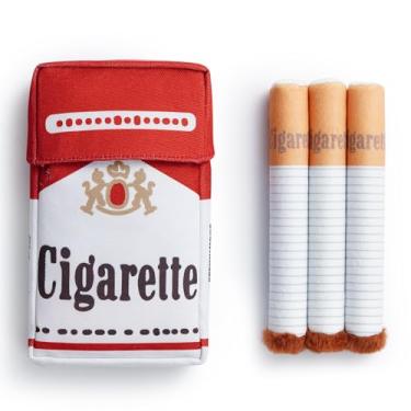 Imagem de Nocciola Pacote com 3 brinquedos de pelúcia com uma caixa, brinquedos de pelúcia interativos engraçados, Pitbull Husky Frenchie Pug de pelúcia para raças pequenas a médias, acessórios para cães,