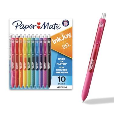Imagem de Paper Mate Canetas de gel InkJoy de ponta média sortidas, 10 unidades
