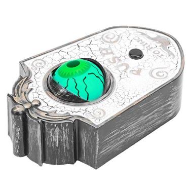 Imagem de Halloween Oneeyed Campainha Decoração Globo Ocular Som Festa de Halloween Novidade Assustadora (P018 campainha com um olho só rachadura branca)