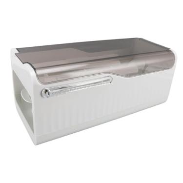 Imagem de Bandeja de Armazenamento de Ovos, Recipiente de Armazenamento de Ovos, Bandeja de Armazenamento de Ovos para Geladeira, Armário, Bancada (Branco Elegante)