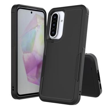 Imagem de Ryphez Capa para Samsung Galaxy A36 5G/Galaxy A56 5G, Galaxy A56 5G, TPU + PC, camada dupla 2 em 1, capa protetora híbrida à prova de choque para Galaxy A56 5G e Galaxy A36 5G (preto)