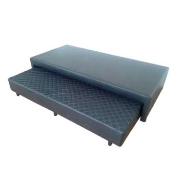 Imagem de Bicama com Cama Auxiliar Ortopédica Casal 138x188x38cm - Master Box Co