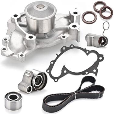 Imagem de Kit de correia dentada do motor com bomba de água TKT-026 compatível com Toyota Highlander Camry Sienna Solara Lexus ES300 RX330 3.0L 1MZFE/3.3L 3MZFE V6 DOHC 24V