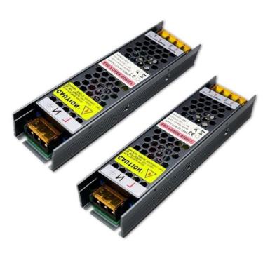 Imagem de Kit 2 Drivers Dimerizável 5A 12V Até 60W Entrada Bivolt Ip20 - Gaya